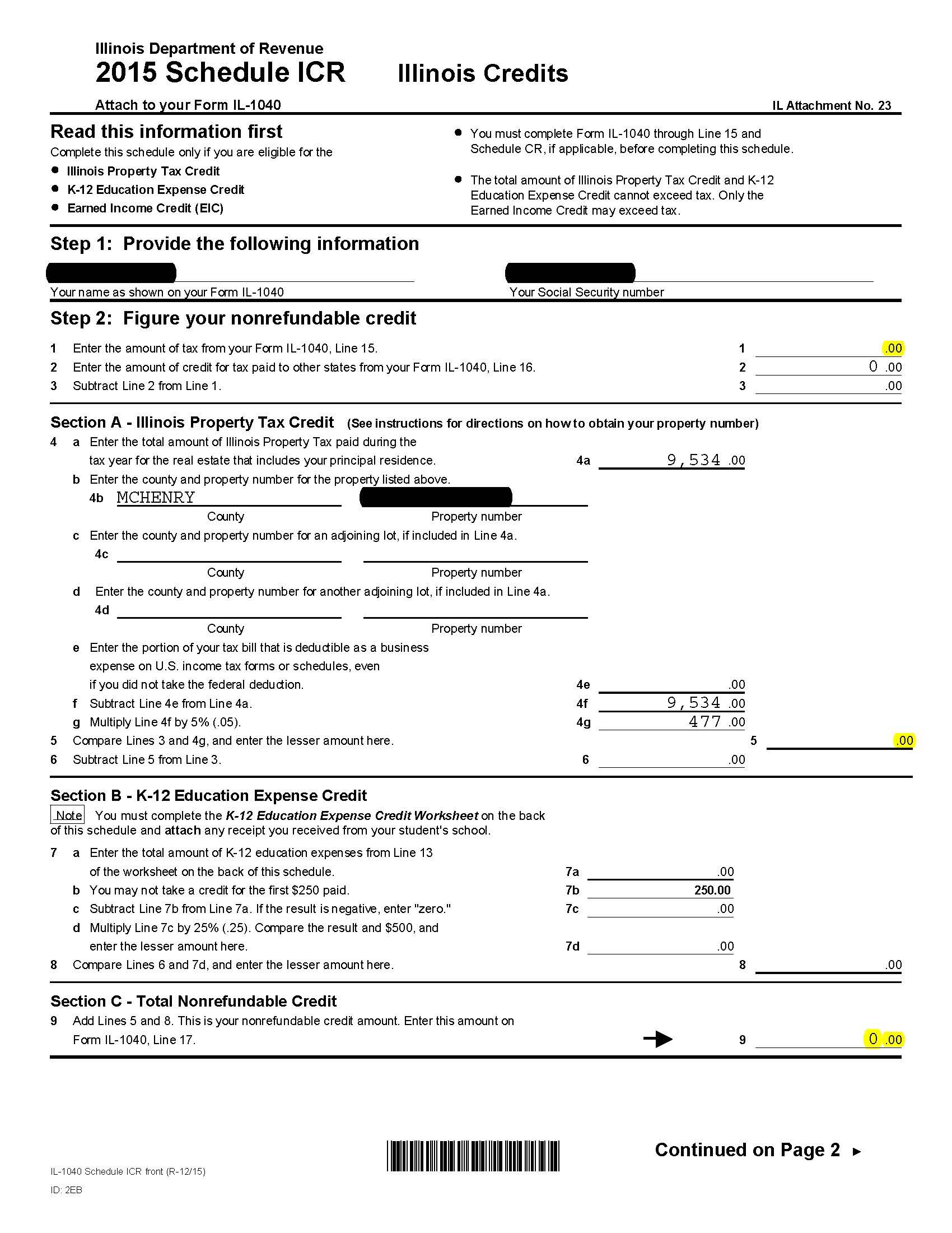 Property Tax Credit